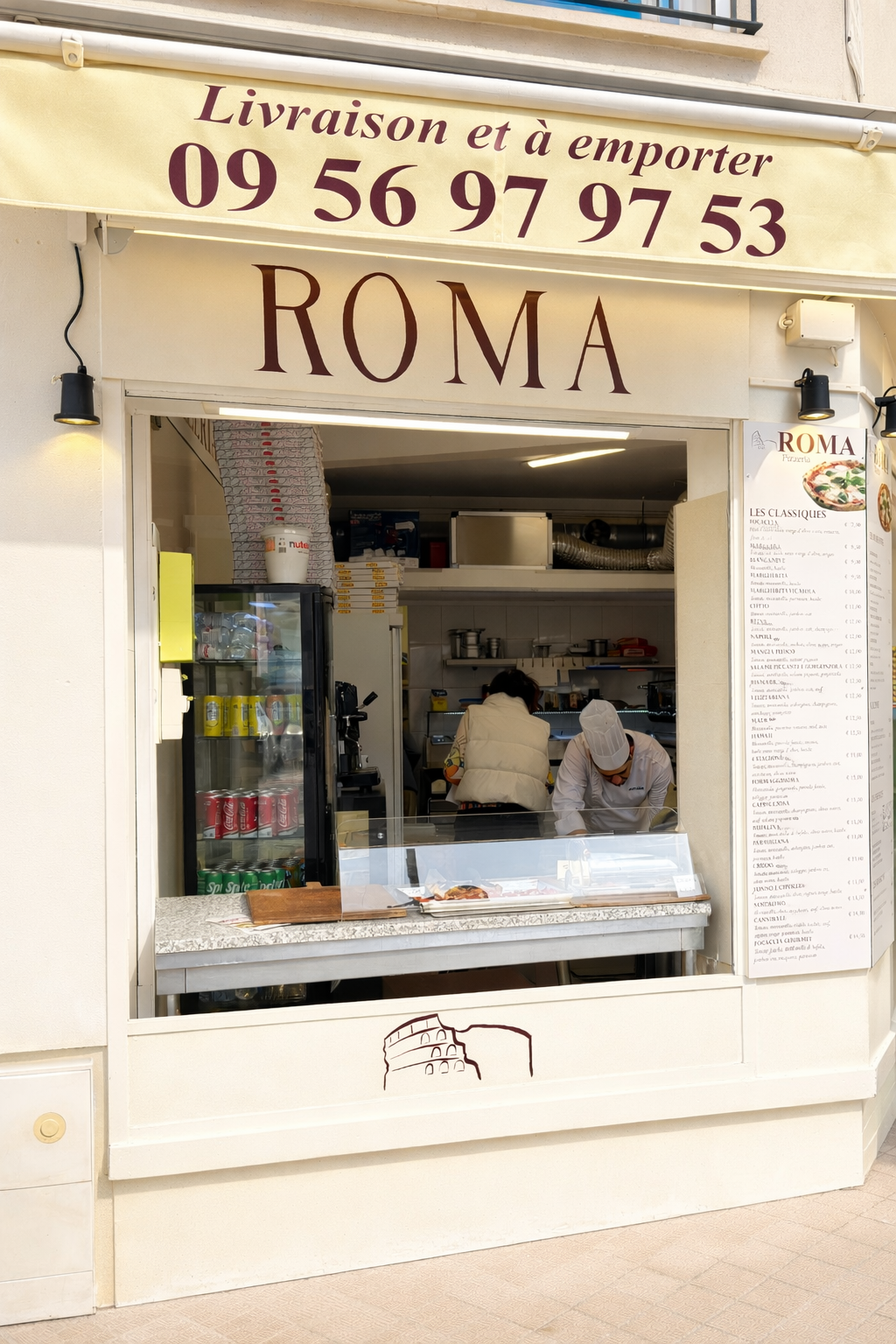 façade pizzeria