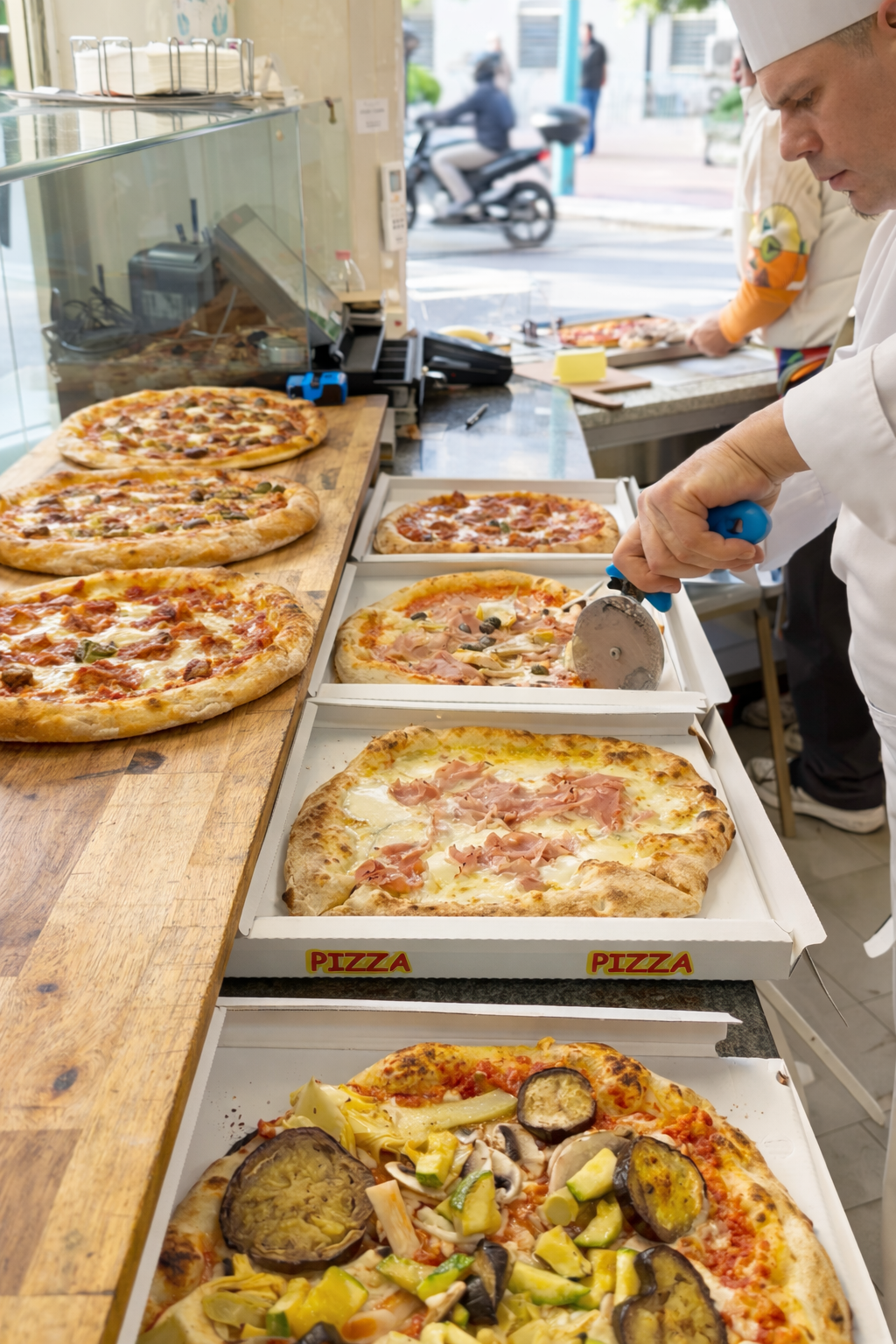 Menu de pizzeria
